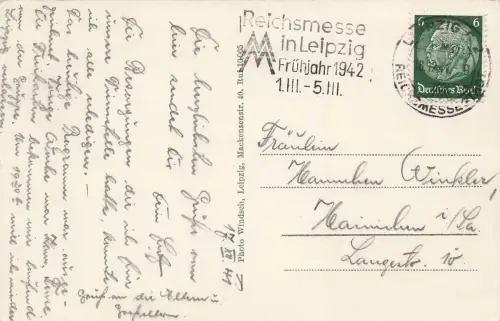 AK Leipzig Krystall Palast Oldtimer Sachsen 1941 gelaufen Postkarte