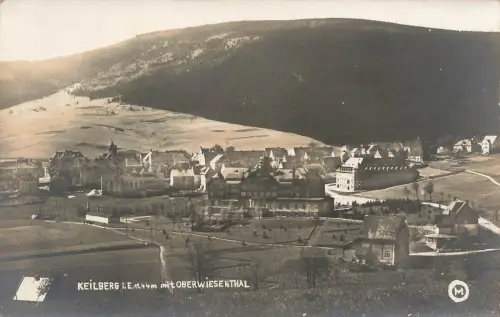 AK Oberwiesenthal Keilberg Stadtpanorama Erzgebirge Sachsen ungelaufen Postkarte