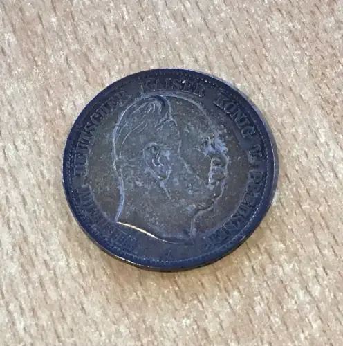 Kaiserreich 5 Mark Wilhelm I Preussen 1874 A Silber vz