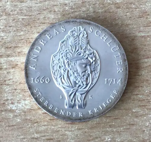 DDR 20 Mark Andreas Schlüter 1990 Silber
