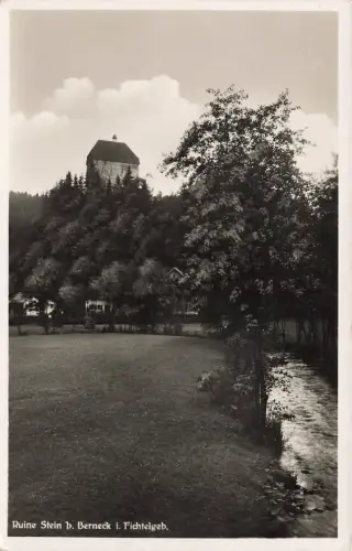 AK Berneck Ruine Stein Fichtelgebirge Bayern ungelaufen Postkarte