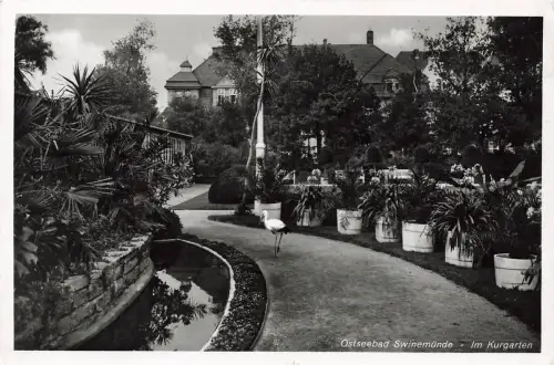 AK Swinemünde Kurgarten Pommern ungelaufen Postkarte