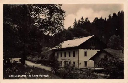AK Natzschungstal Gabrielahütten Gasthaus zur Böhmischen Schweiz Sachsen