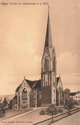 AK Dalhausen a.d. Ruhr Evangelische Kirche Nordrhein-Westfalen 1913 Postkarte