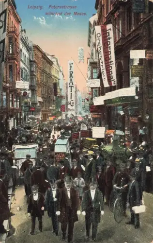 AK Leipzig während der Messe International Orchestrion Sachsen 1915 Feldpost