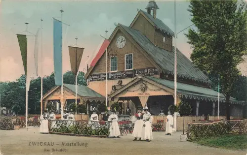 AK Zwickau Bräustübl zum Echten Guido Fritzsch Sachsen ungelaufen Postkarte