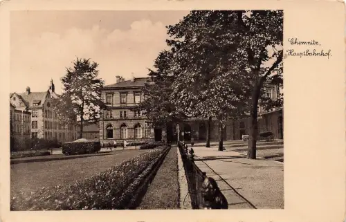 AK Chemnitz Hauptbahnhof Sachsen ungelaufen Postkarte