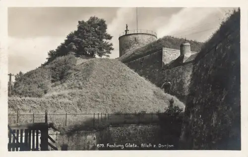 AK Glatz Kłodzko Festung Donjon Schlesien ungelaufen Postkarte