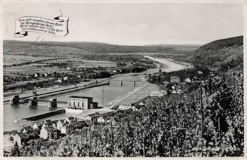 AK Klingenberg am Main Stadtansicht Bayern 1933 gelaufen Postkarte