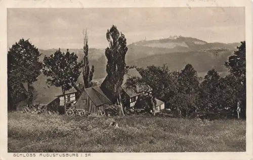 AK Augustusburg Schloss Augustusburg Sachsen Erzgebirge 1920 gelaufen Postkarte