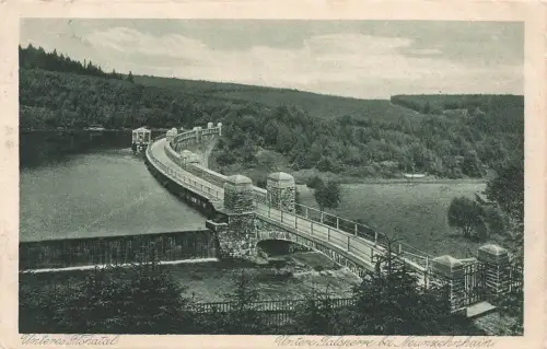 AK Neunzehnhain Talsperre Flöhatal Sachsen Erzgebirge 1922 gelaufen Postkarte