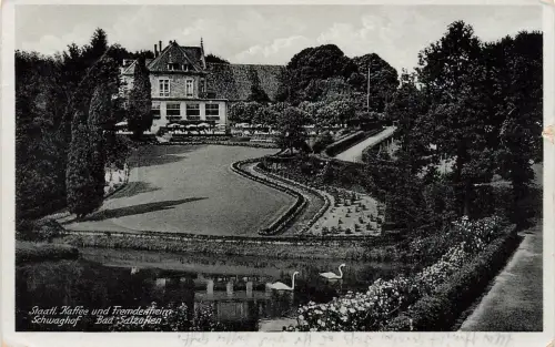 AK Bad Salzuflen Staatl. Kaffee Fremdenheim Schwaghof Nordrhein-Westfalen 1940