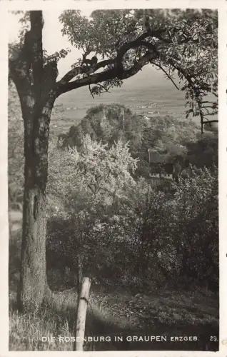 AK Graupen Rosenburg Tschechien Erzgebirge ungelaufen Postkarte
