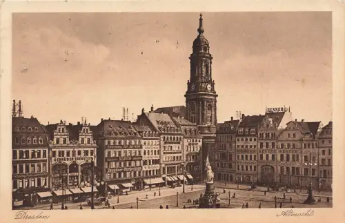 AK Dresden Altmarkt Renner Geschäfte Sachsen 1928 gelaufen Postkarte