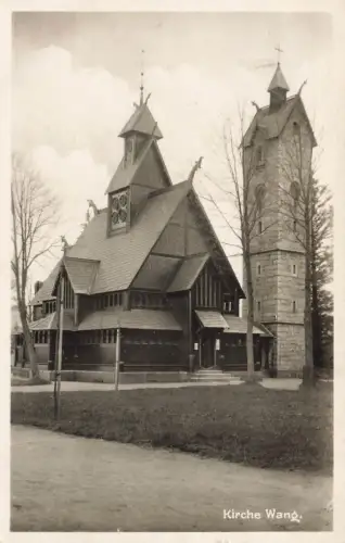 AK Karpacz Kirche Wang Schlesien 1931 gelaufen Postkarte