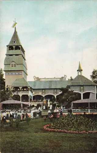 AK Zwickau Teich-Café Sachsen ungelaufen Postkarte