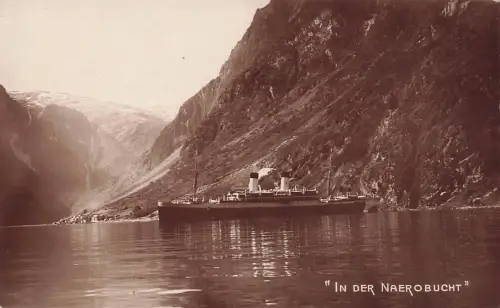 AK Naerobucht M.S. Monte-Sarmiento Norwegen ungelaufen Postkarte