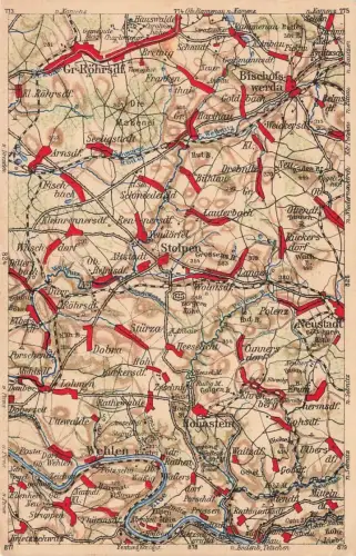 AK Stolpen Landkarte Sachsen Wana-Karten ungelaufen Postkarte