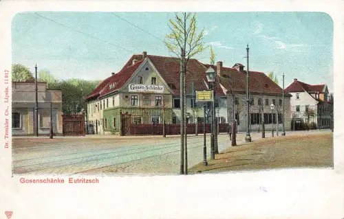 AK Eutritzsch Leipzig Gosenschänke Sachsen ungelaufen Postkarte