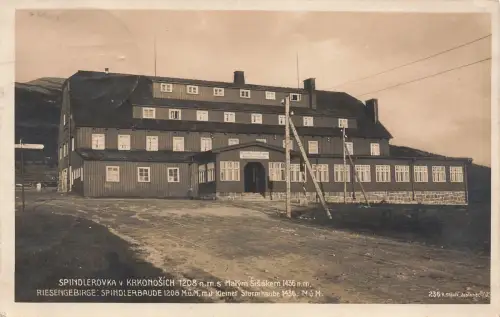 AK Riesengebirge Spindlerbaude Schlesien 1925 gelaufen Postkarte