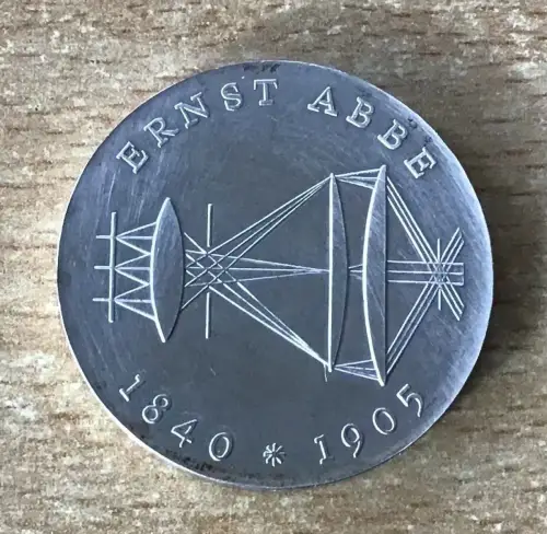 DDR 20 Mark 1980 Ernst Abbe Silber