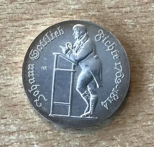DDR 10 Mark 1990 Johann Gottlieb Fichte Silber Gedenkmünze