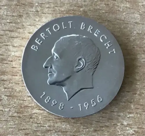 DDR 10 Mark Bertolt Brecht 1973 Silber