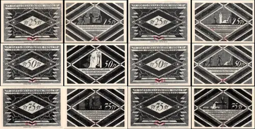 6 x Notgeld HASLOH Gemeinde