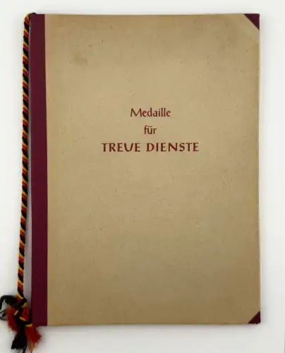 DDR Urkunde Für Treue Dienste in der Nationalen Volksarmee in Bronze, 01.03.1957