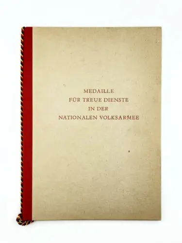 DDR NVA Urkunde treue Dienste in der NVA Silber 1968 Oberleutnant