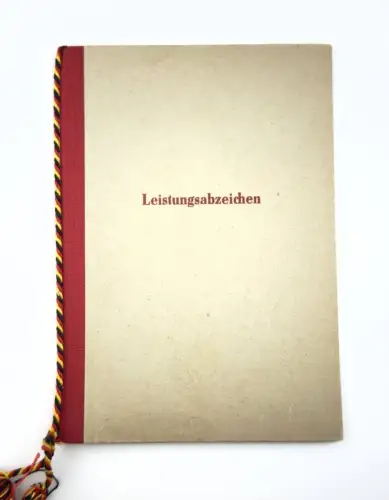 DDR NVA Urkunde Leistungsabzeichen der Nationalen Volksarmee 1965 Oberleutnant