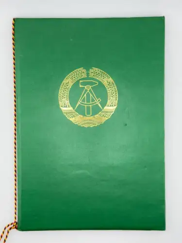 DDR Urkunde Verdienstmedaille der Organe des Ministerium des Innern Silber 1980