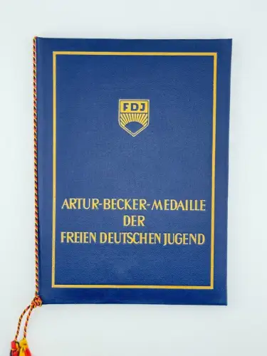 DDR FDJ Urkunde Arthur Becker Medaille Bronze 1969