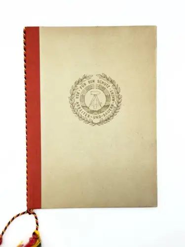 DDR NVA Urkunde treue Dienste in der NVA Silber 1973 Oberleutnant