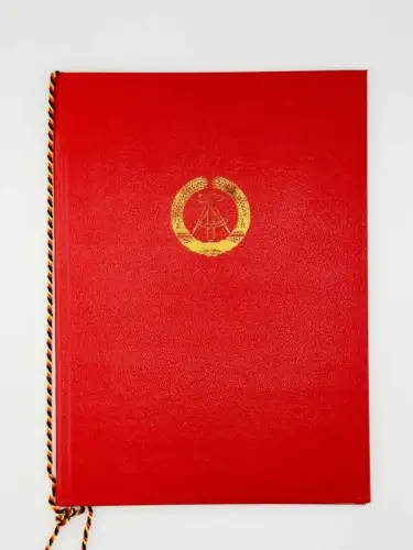 DDR NVA Urkunde Ernennung Feldwebel der Reserve zum Leutnant der Reserve 1975