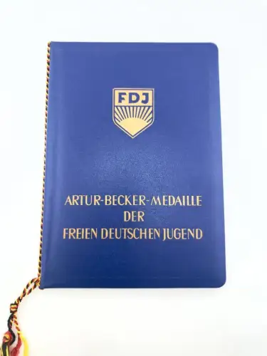 DDR FDJ Urkunde Arthur Becker Medaille Bronze 1975