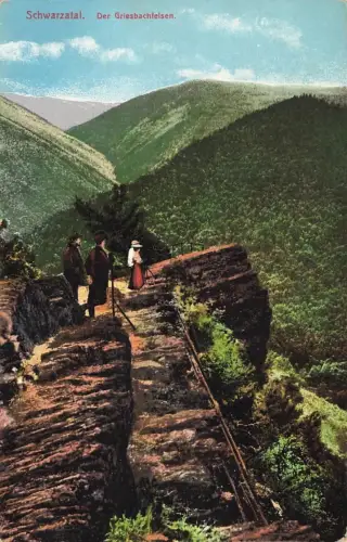 AK Schwarzatal Griesbachfelsen Thüringen ungelaufen Postkarte