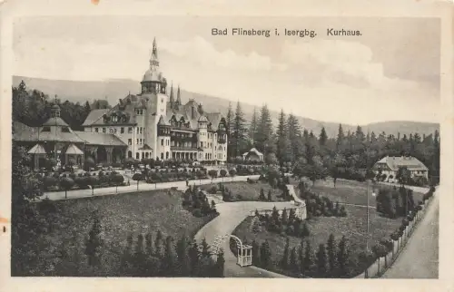 AK Bad Flinsberg Kurhaus Schlesien Isergebirge ungelaufen Postkarte