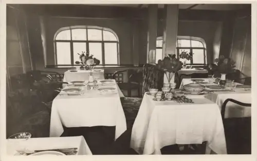 AK Graf Zeppelin Fahrgastraum Postkarte