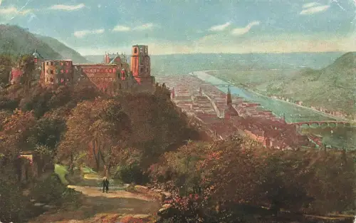 AK Alt Heidelberg Heidelberger Schloss Baden-Württemberg ungelaufen Postkarte