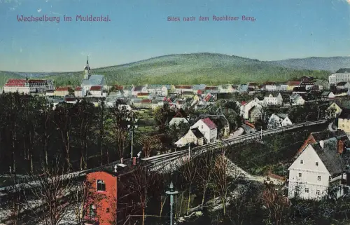 AK Wechselburg Rochlitzerberg Kirche Sachsen Muldental 1917 gelaufen Postkarte