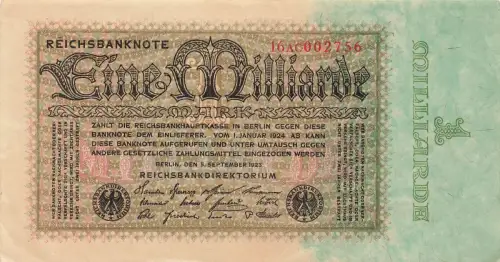Reichsbanknote 1 Milliarde Mark 5.9.1923 DEU-131b