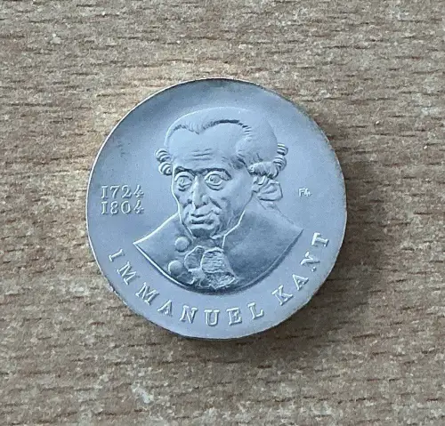 20 Mark Immanuel Kant 1974 Silber DDR Gedenkmünze