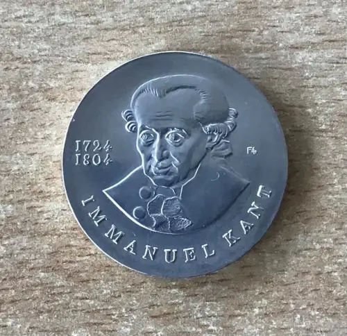 DDR 20 Mark Immanuel Kant 1974 Silber Gedenkmünze