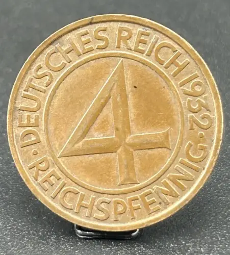 4 Reichspfennig 1932 E Weimarer Republik