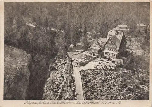 AK Schreiberhau Zackelklamm Zackelfallbaude Schlesien Riesengebirge Postkarte