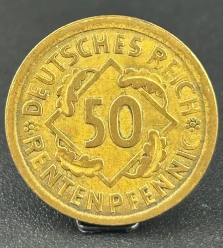 50 Rentenpfennig 1924 A Weimarer Republik