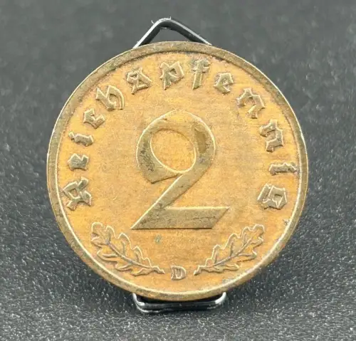 2 Reichspfennig 1936 D Drittes Reich