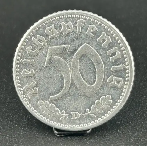 50 Reichspfennig 1943 D Drittes Reich