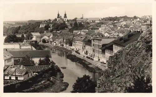 AK Trebitsch Třebíč Ortsansicht Kirche Mähren ungelaufen Postkarte
